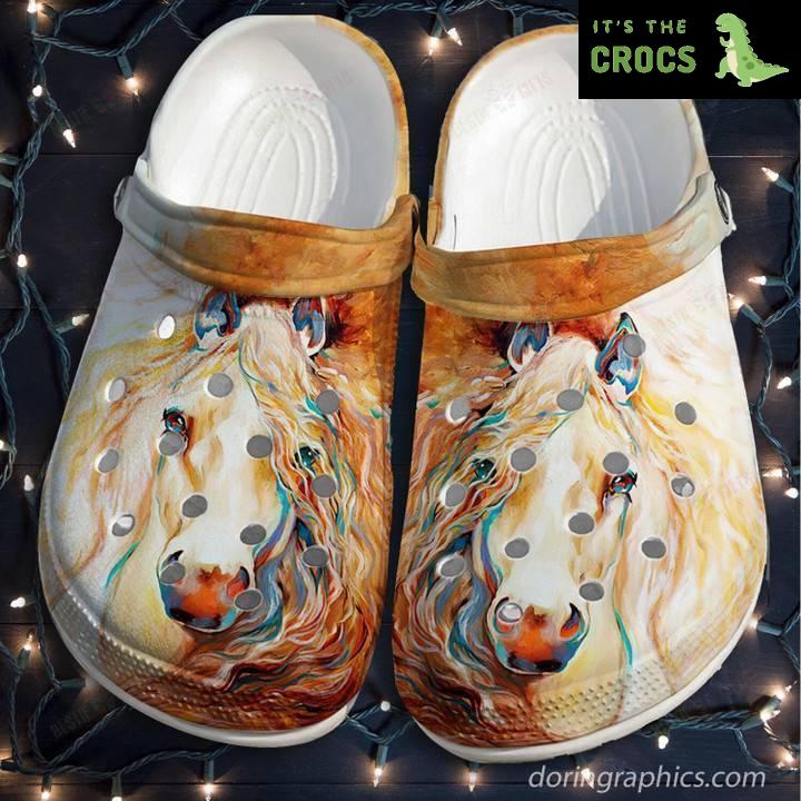 Girl Love Horses Flower Crocs Classic Clogs Shoes