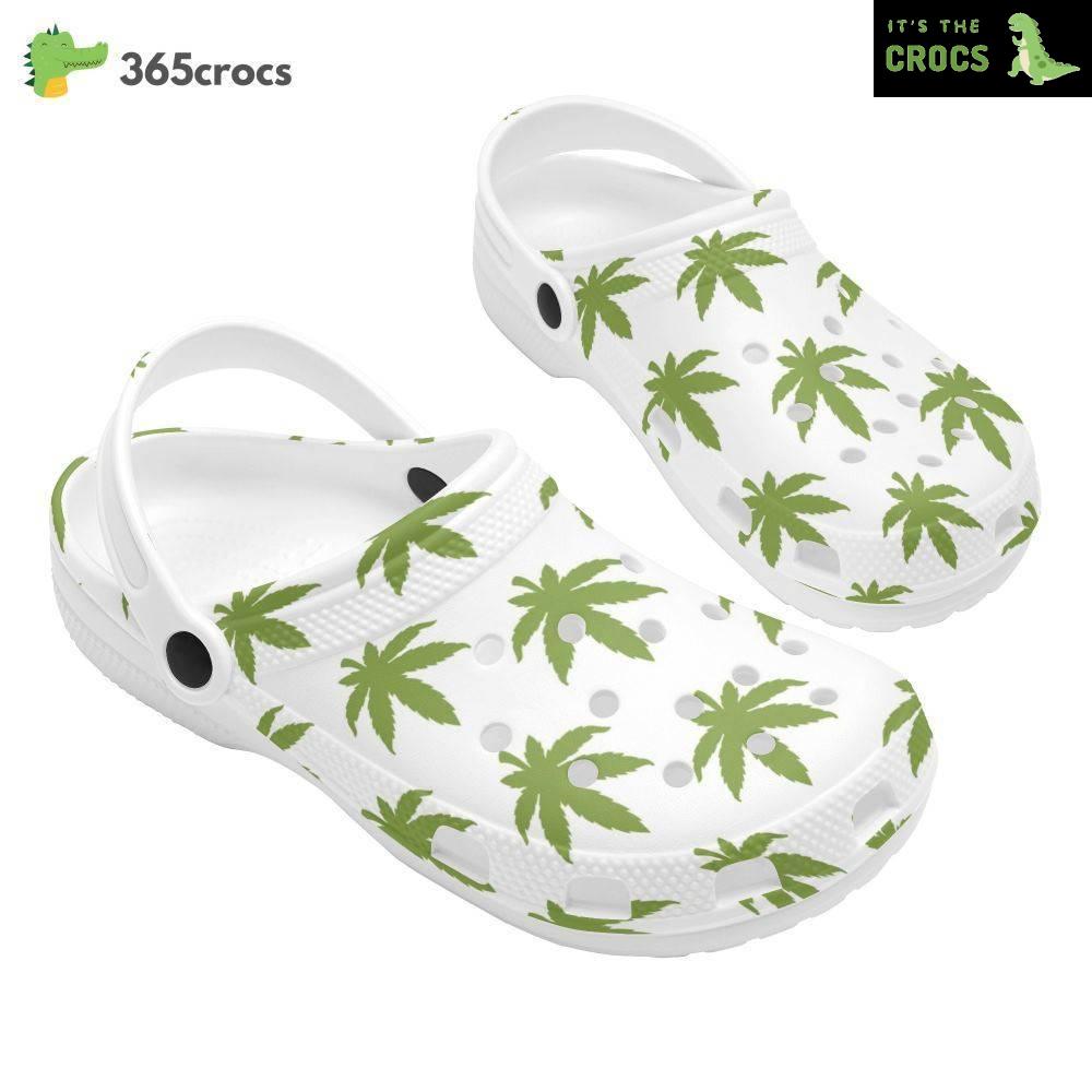 Girlie 420 Gift – Women’s Crocs Weed Stoner Clogs For The Cannabis Lover