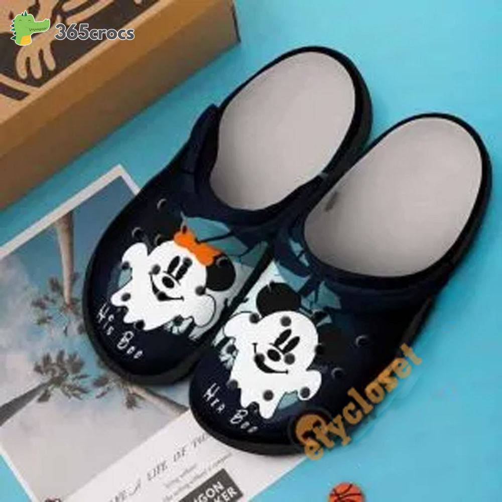 Halloween Gifts Mickey Minnie Mouse Couple Disney Adults Crocs Clog Shoes