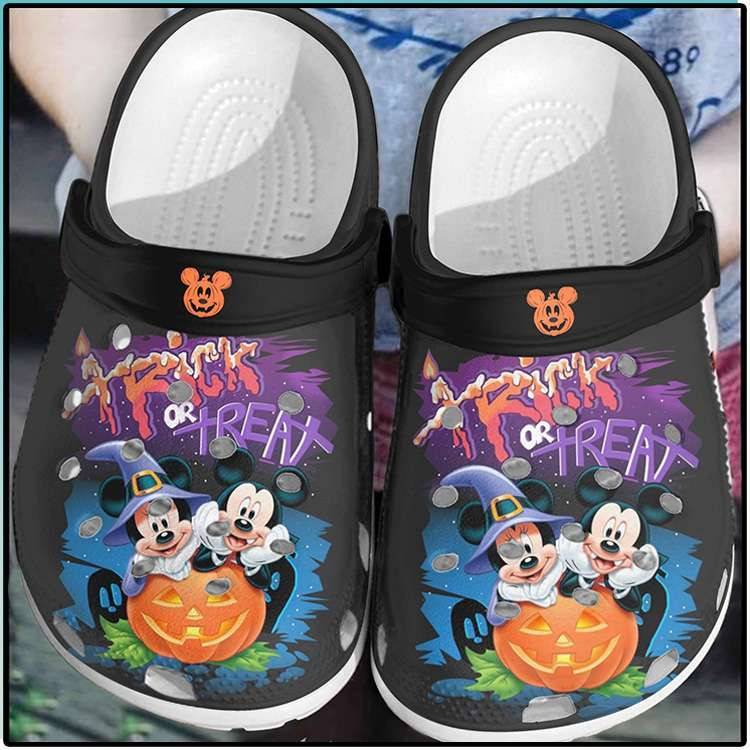 Halloween Mickey And Minnie Trick Or Treat Crocs Crocband Clogs
