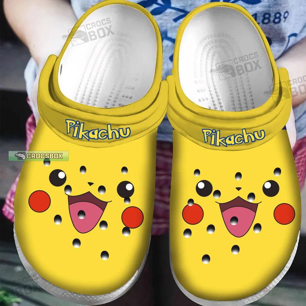 Happy Pikachu Crocs Yellow Pokemon Crocs