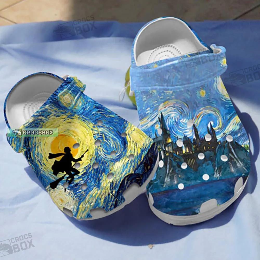 Hogwarts Starry Night Harry Potter Crocs Gift Idea