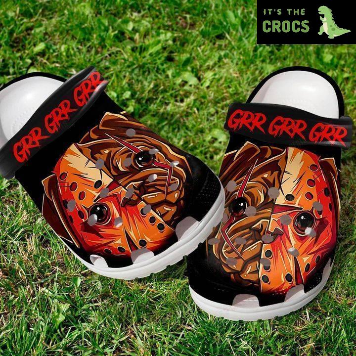 Horror Mask Pug Dog Crocs Classic Clogs Shoes