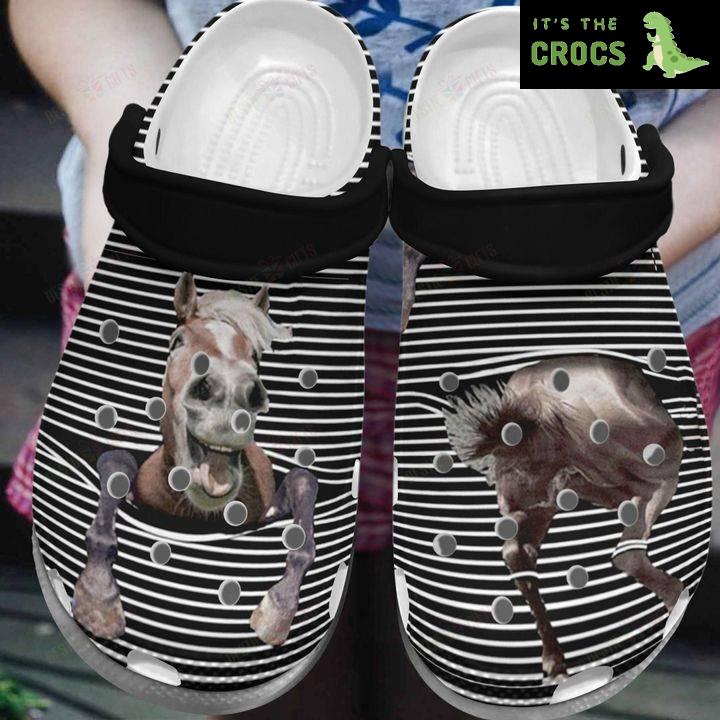 Horse Funny Horse Crocs Classic Clogs Shoes