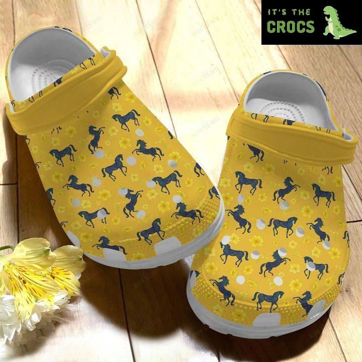 Horse Happy Day Crocs Classic Clogs Shoes