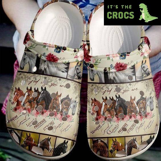 Horse Rubber Crocs Clog Shoes