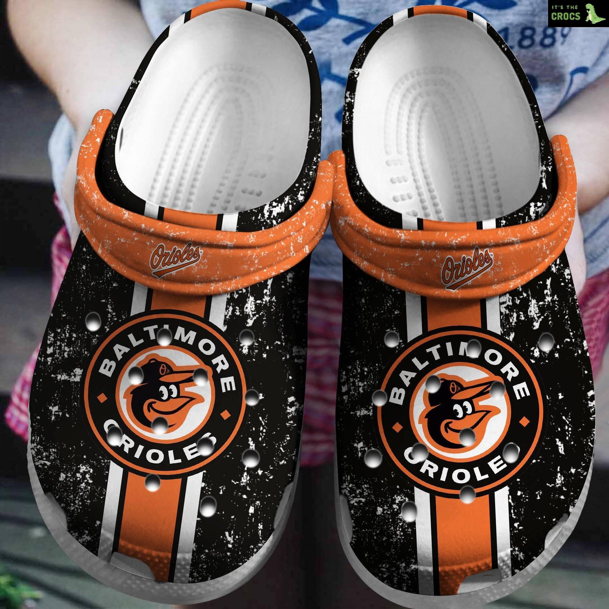 Hot Mlb Team Baltimore Orioles Crocs Clog Shoesshoes Trusted Shopping Online In The World