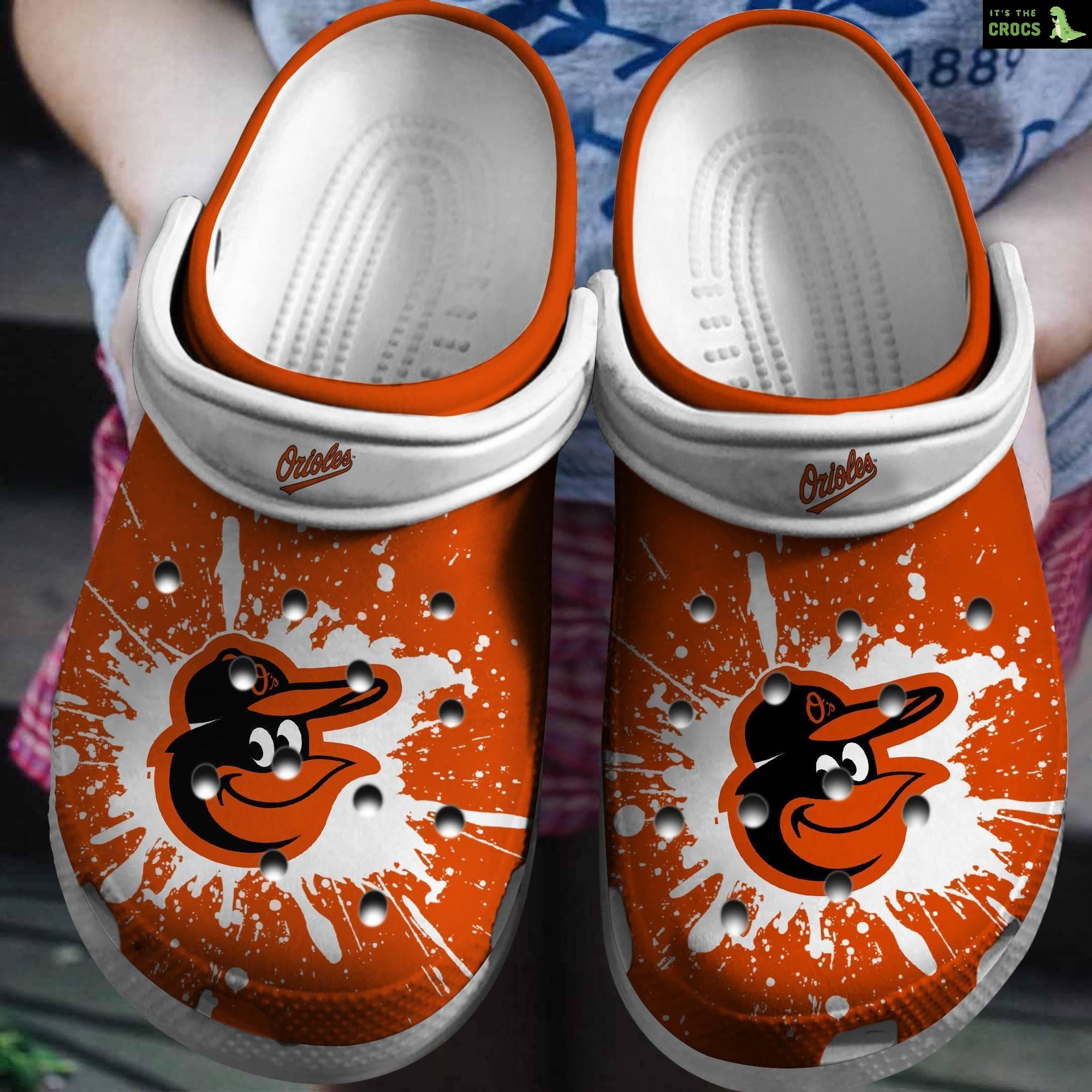 Hot Mlb Team Baltimore Orioles Orange – White Crocs Clog Shoesshoes Trusted Shopping Online In The World