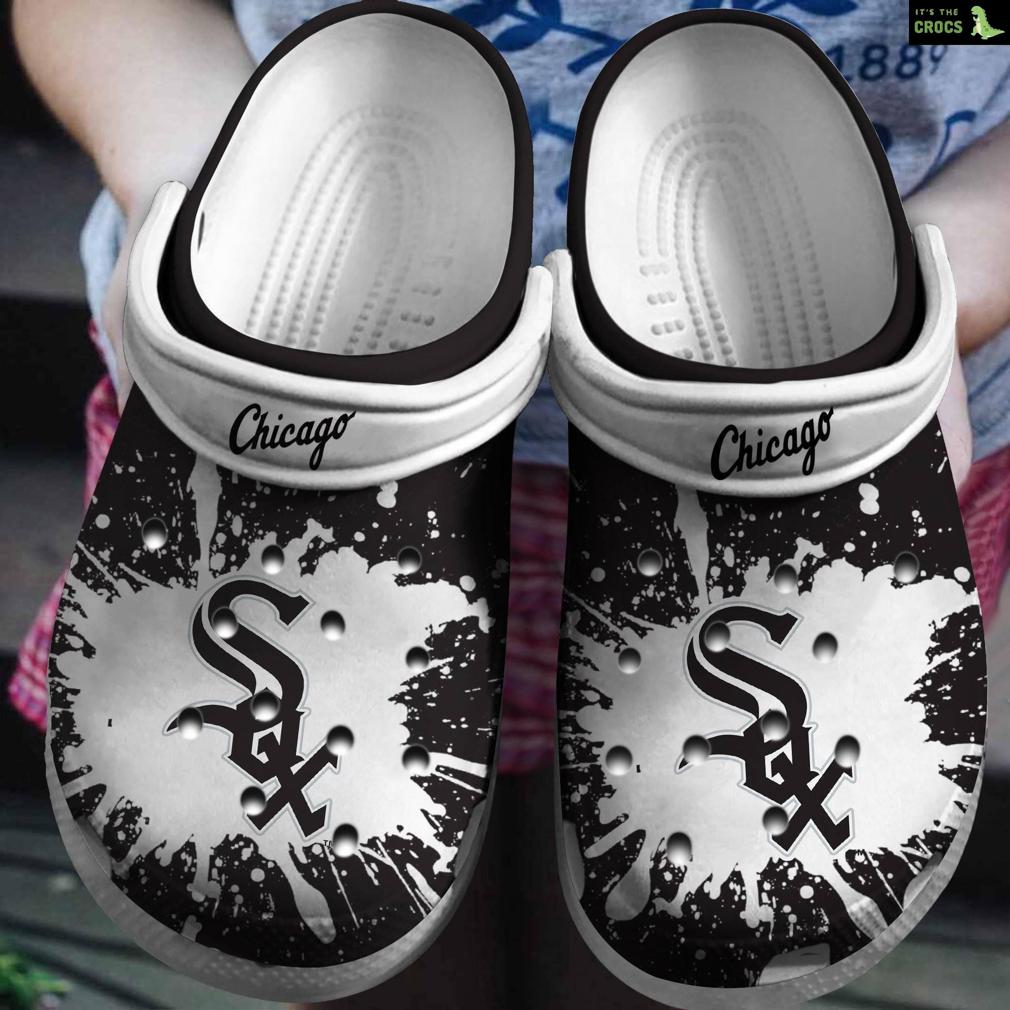 Hot Mlb Team Chicago White Sox White – Black Crocs Clog Shoesshoes Trusted Shopping Online In The World