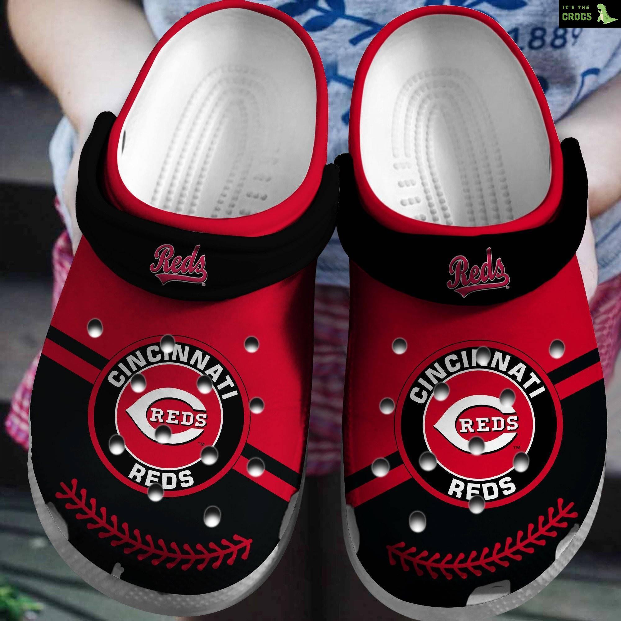Hot Mlb Team Cincinnati Reds Red – Black Crocs Clog Shoesshoes Trusted Shopping Online In The World
