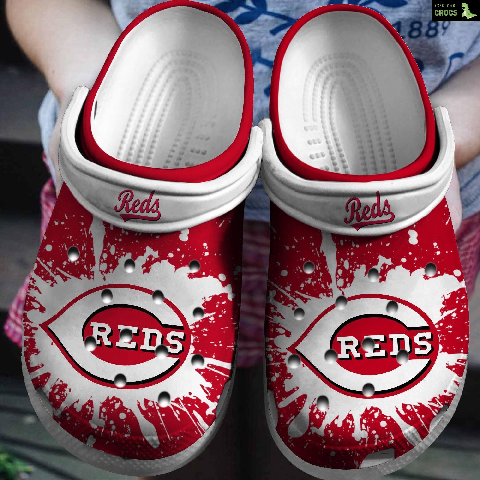 Hot Mlb Team Cincinnati Reds Red – White Crocs Clog Shoesshoes Trusted Shopping Online In The World