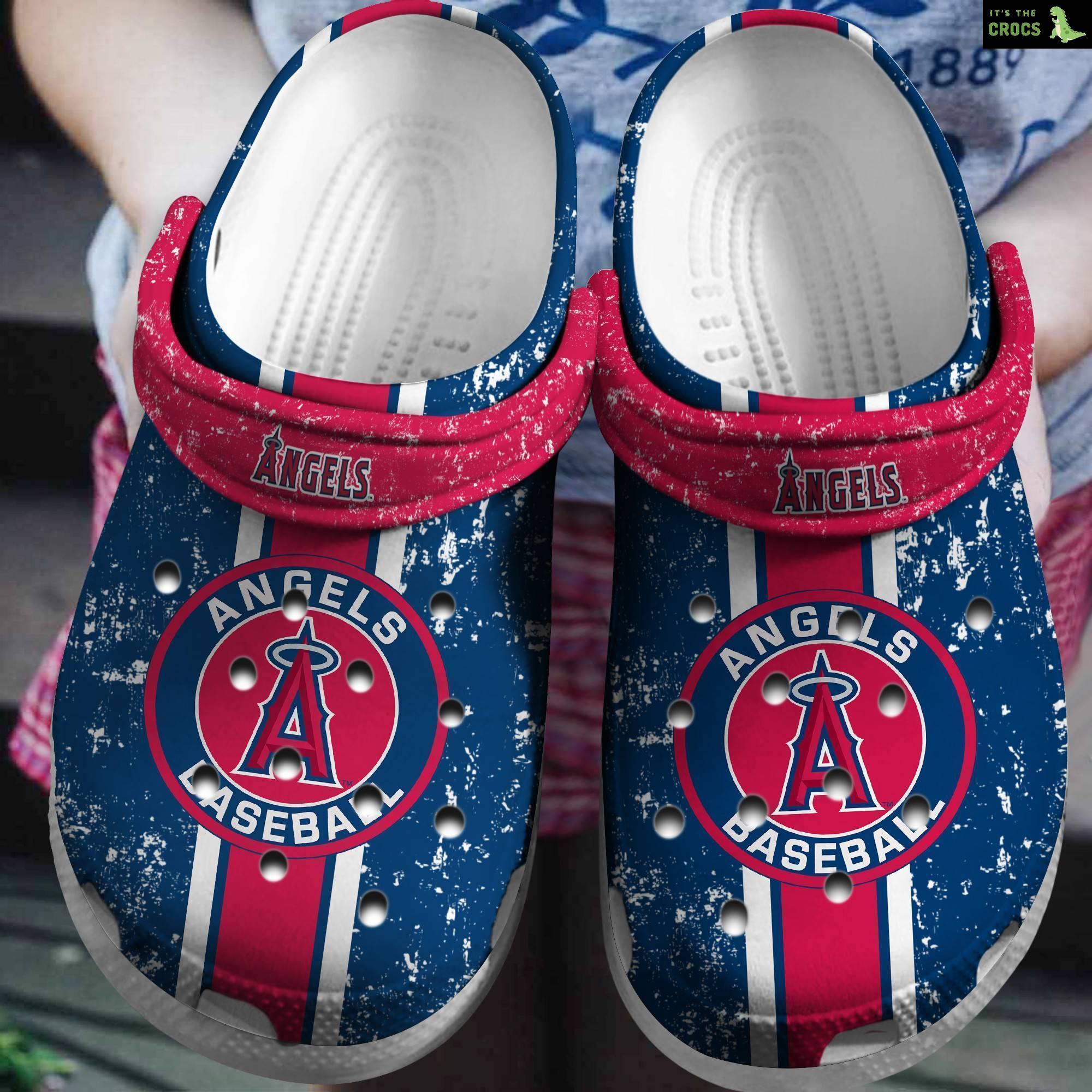 Hot Mlb Team Los Angeles Angels Crocs Clog Shoesshoes