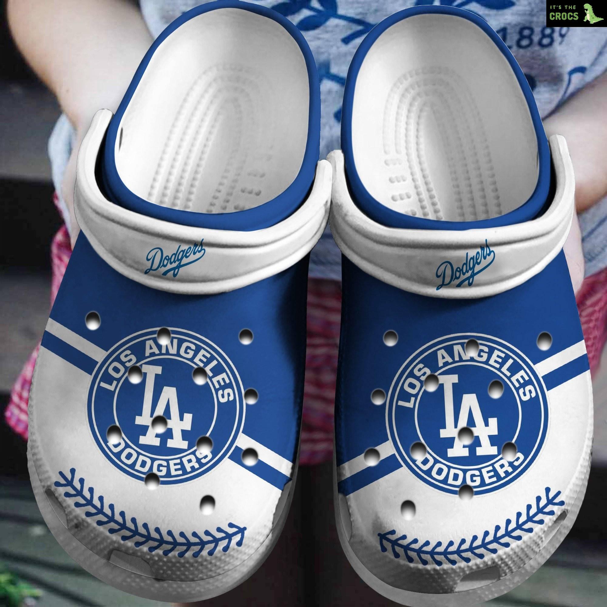 Hot Mlb Team Los Angeles Dodgers White – Blue Crocs Clog Shoesshoes