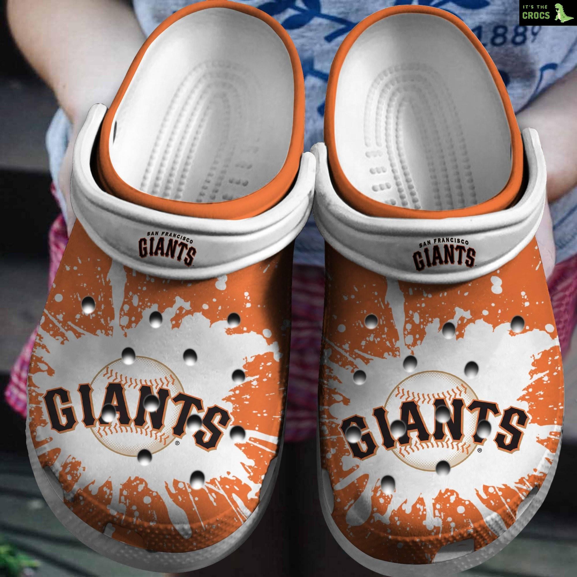 Hot Mlb Team San Francisco Giants Orange – White Crocs Clog Shoesshoes