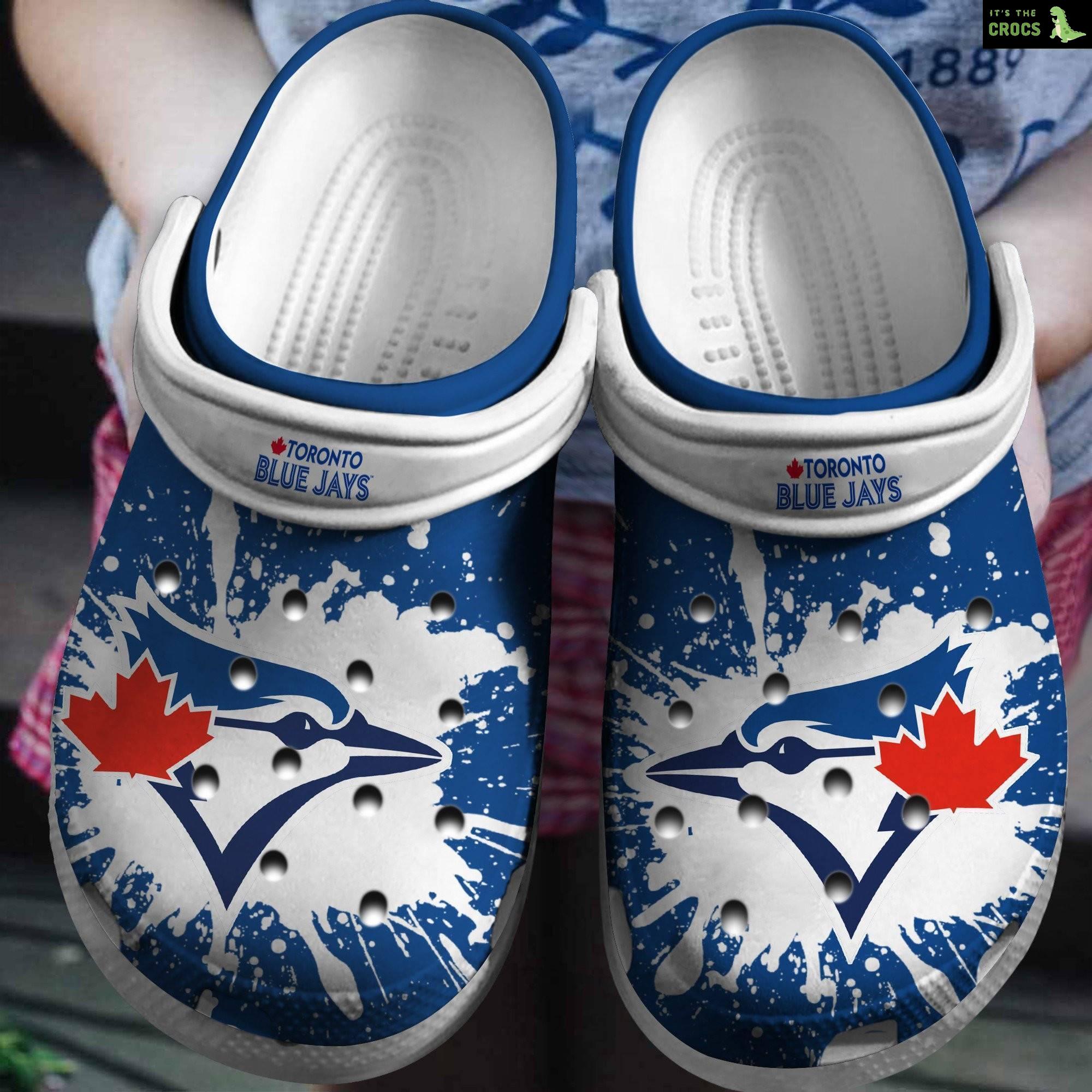 Hot Mlb Team Toronto Blue Jays Blue – White Crocs Clog Shoes