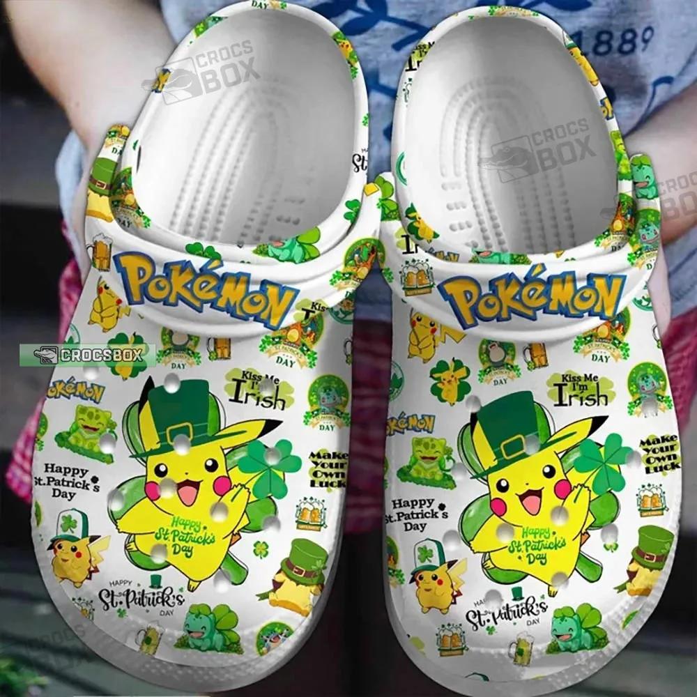 Irish Pikachu Crocs Happy St Patrick’s Day Crocs
