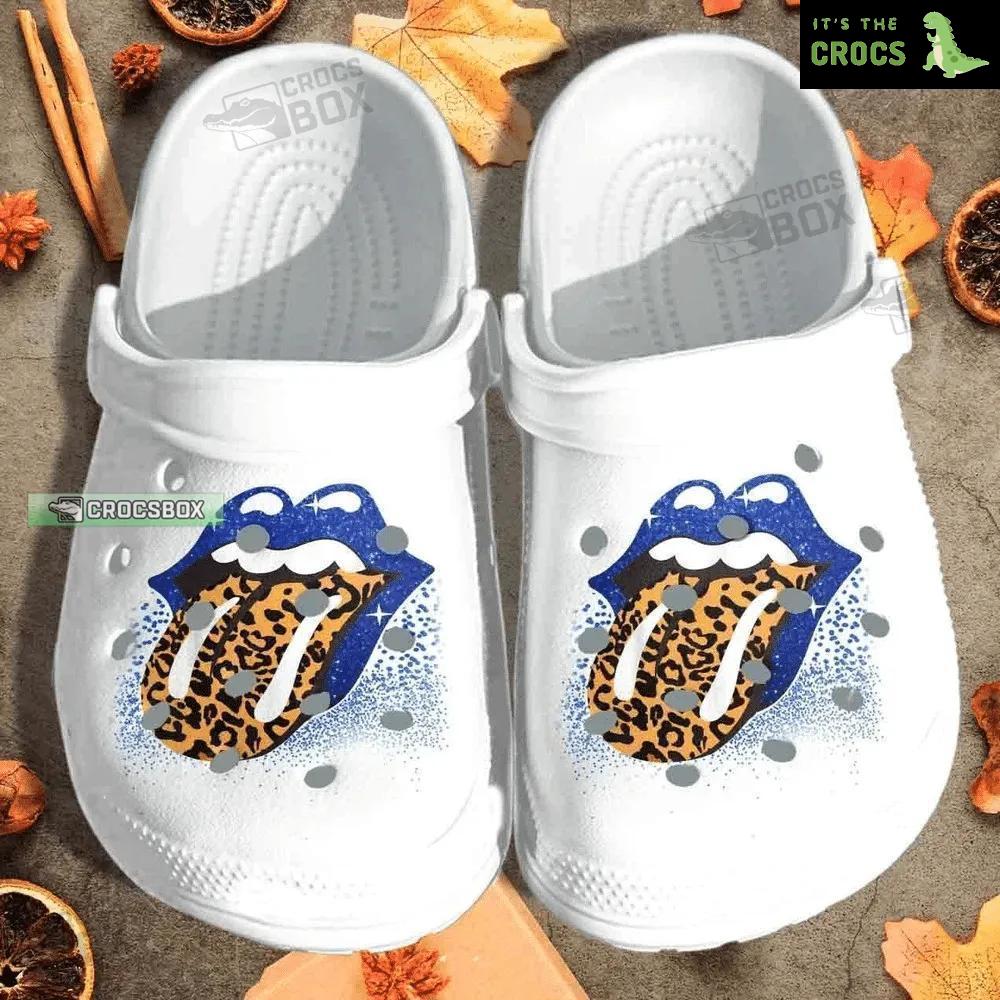 Leopard Tongue For LoverCrocs Shoes