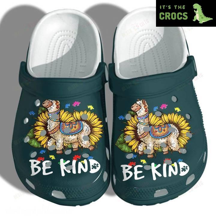 Llama Sunflower Merch Crocs Classic Clogs Shoes