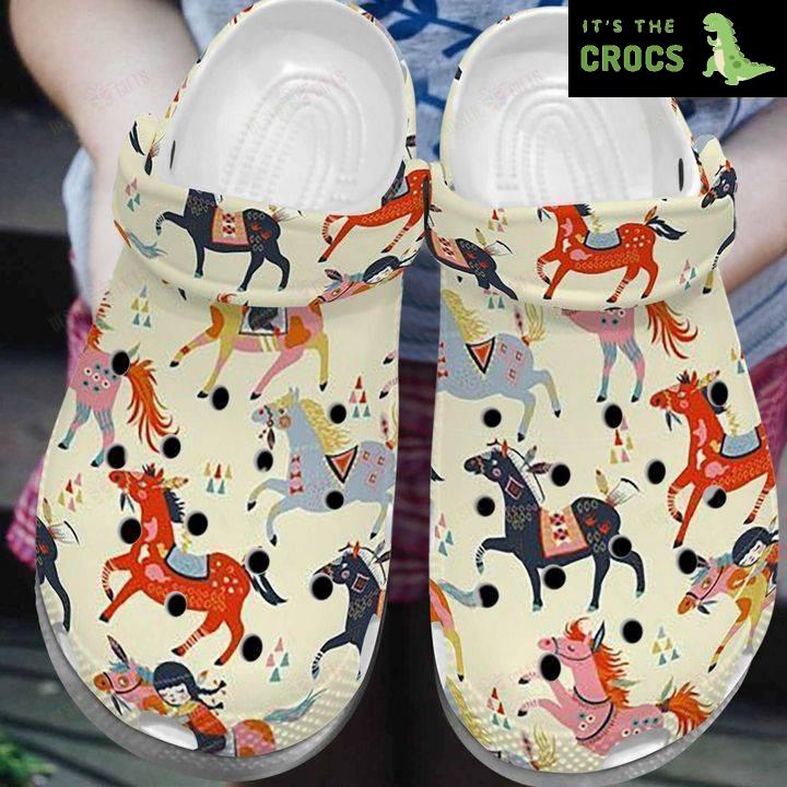 Lovely Horse Crocs Classic Clogs Shoes