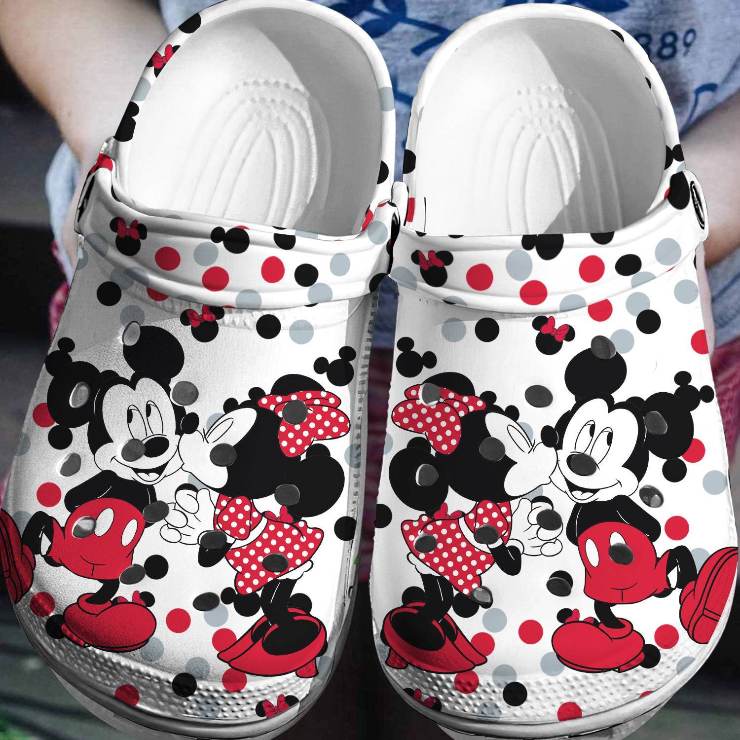 Magical Steps: Mickey Minnie Crocs 3D Clog Shoes – Disney Enchantment for Your Feet