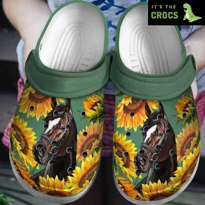 Majestic Mane: Horse Crocs Classic Clogs