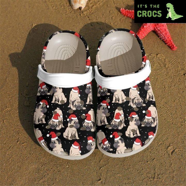 Merry Pugmas: Embrace Christmas Cheer with Crocs Clog Shoes!