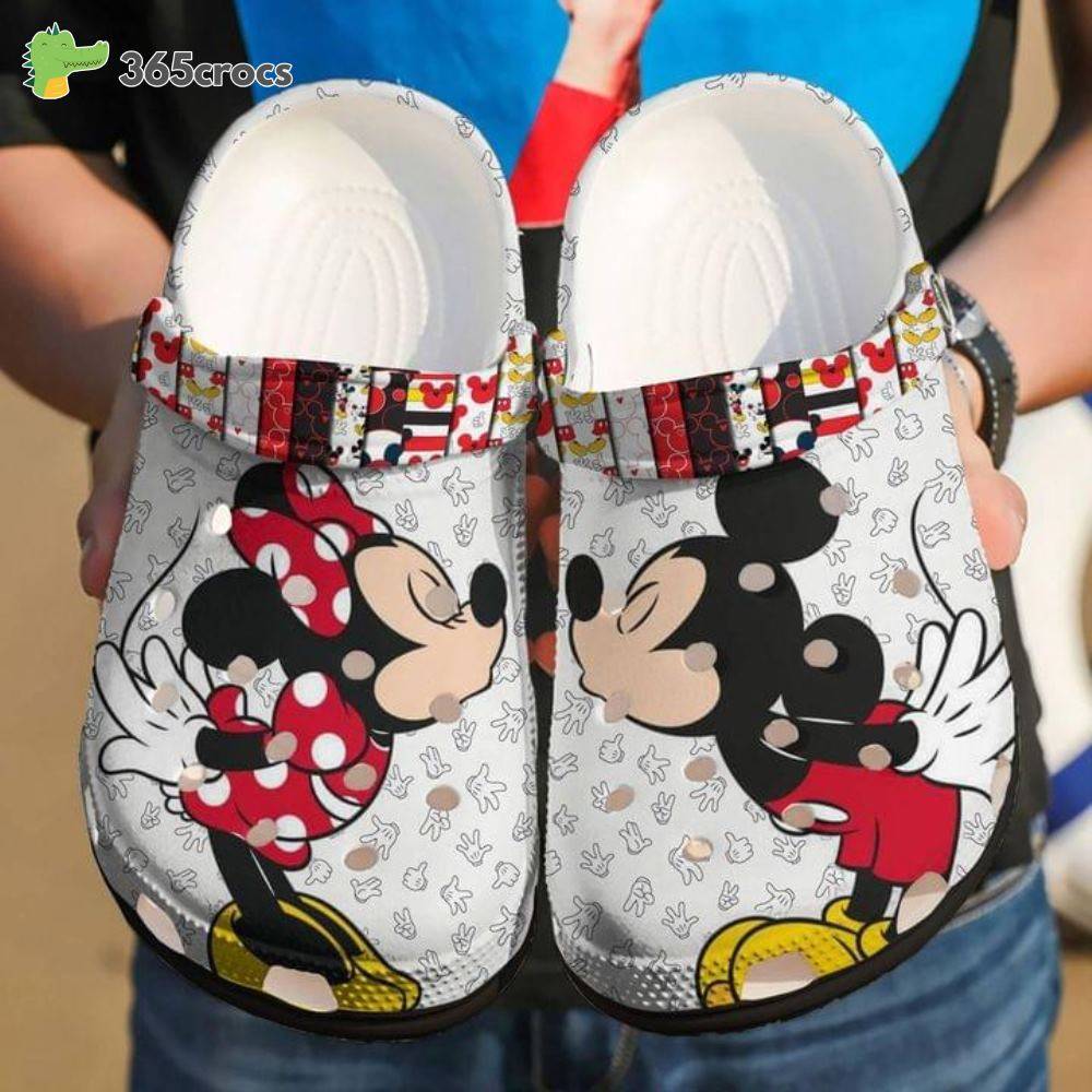 Mickey And Minnie Mouse Crocs Clog Shoes