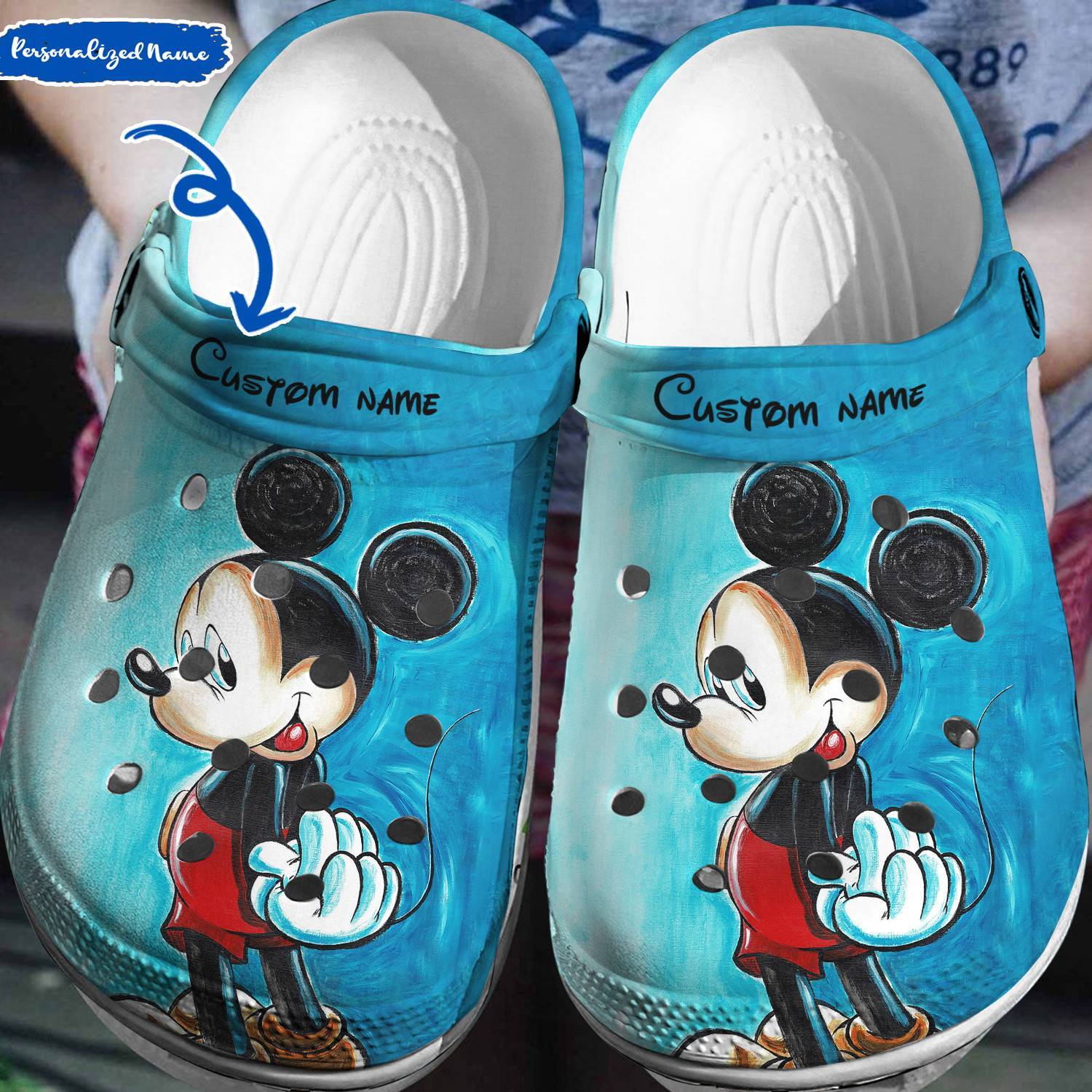 Mickey Magic: Personalized 3D Clog Shoes for Disney Lovers!