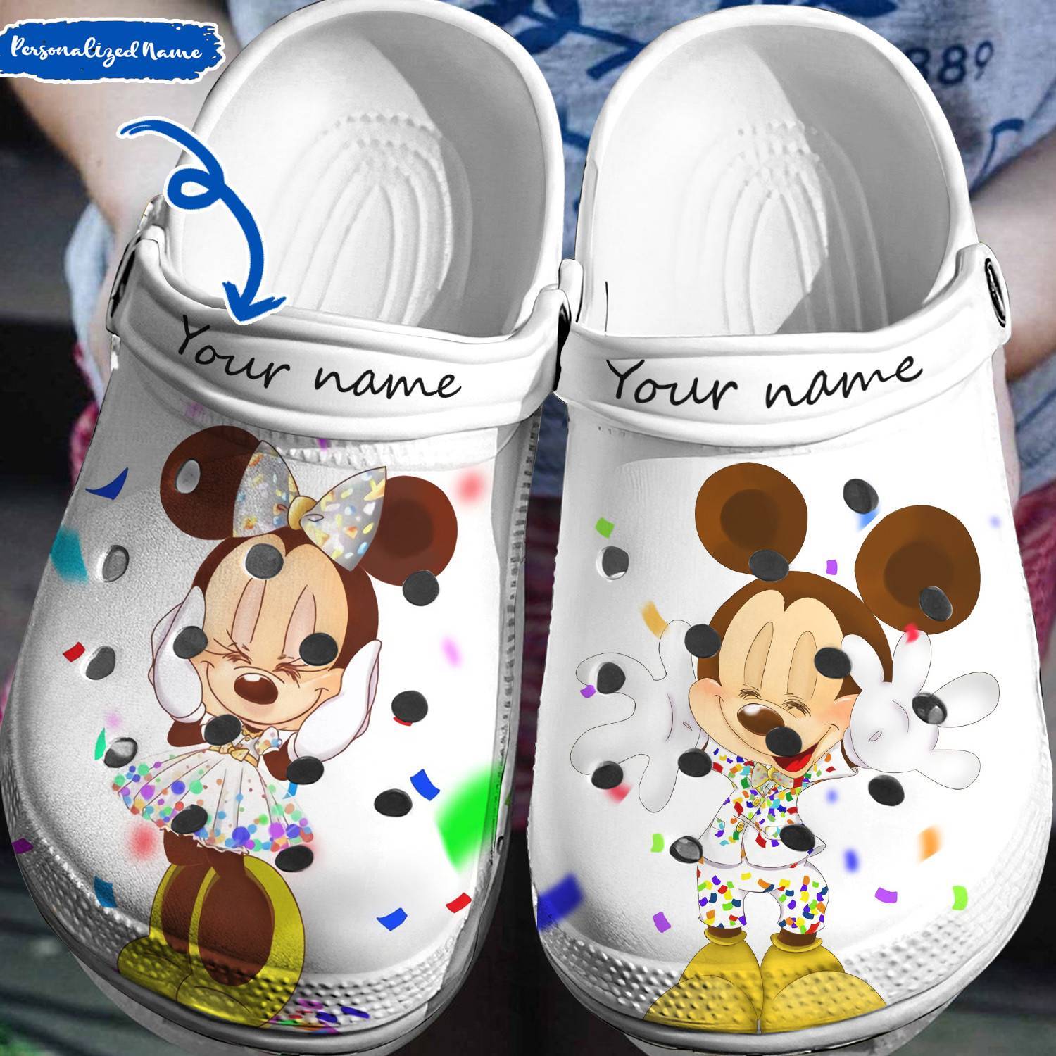 Mickey Minnie Magic: Personalized 3D Clog Shoes by Crocs