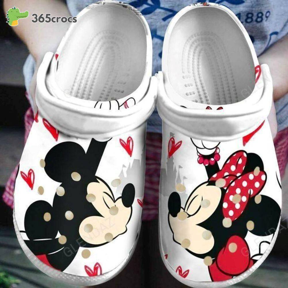 Mickey Minnie Mouse Disney Adults Couple Crocs Clog Shoes