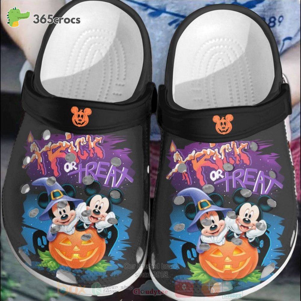 Mickey Mouse And Minnie Mouse Halloween Crocs Clog Shoes