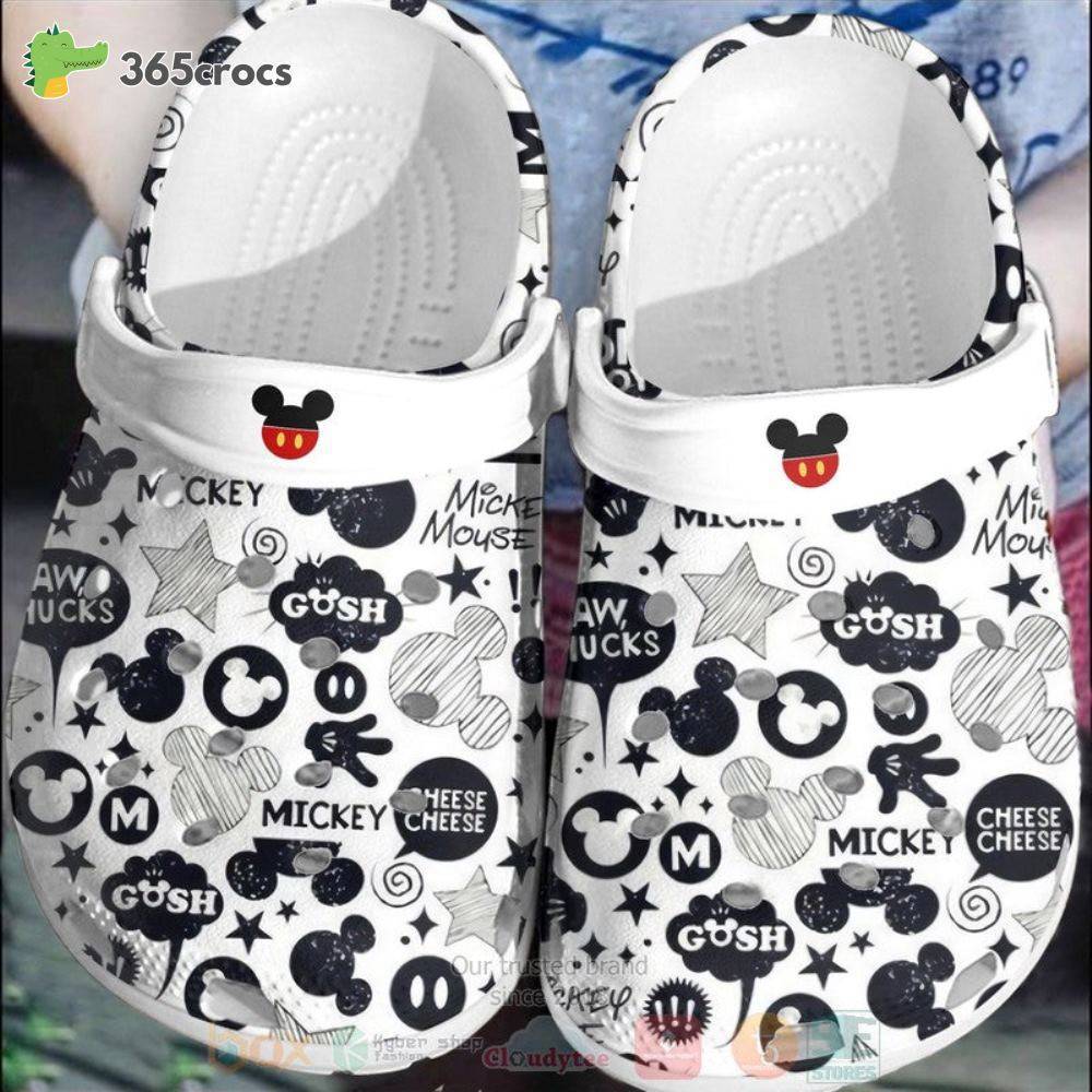 Mickey Mouse Gosh Cheese Crocs Clog Shoes