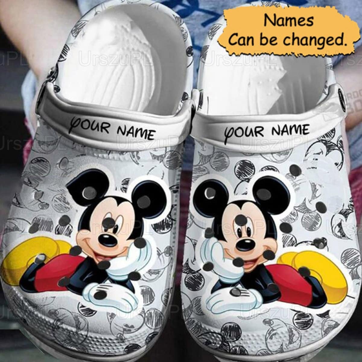 Mickey Mouse Unisex Clogs Personalized Cute Disney Sandal Gift Design