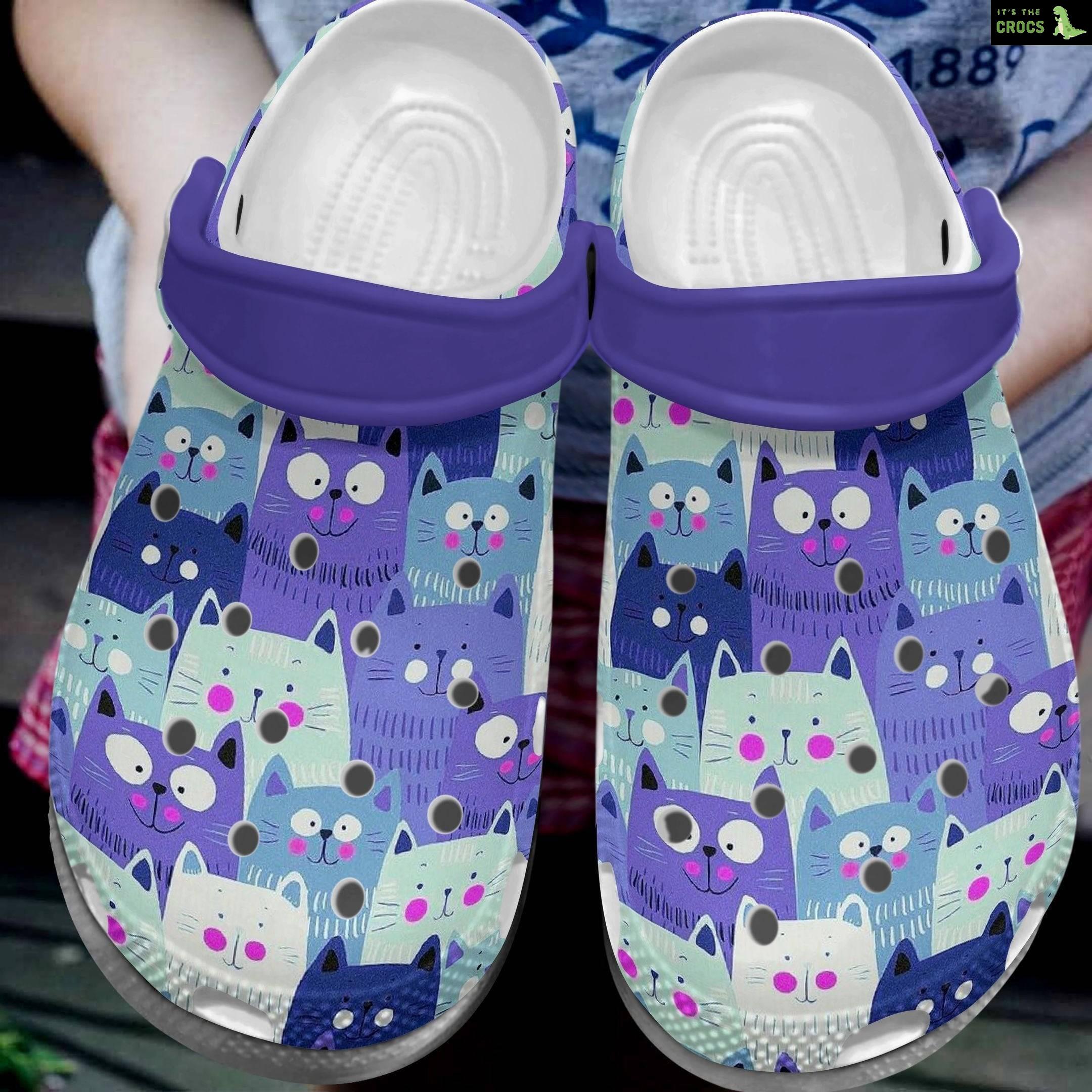 Mini Cats Shoes Crocbland Clog Crocs Birthday Gift For Kids Children