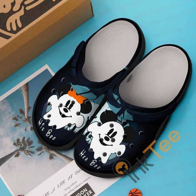 Minnie And Mickey Mouse Couple Boo Cosplay Crocband Clogs Crocs Shoes