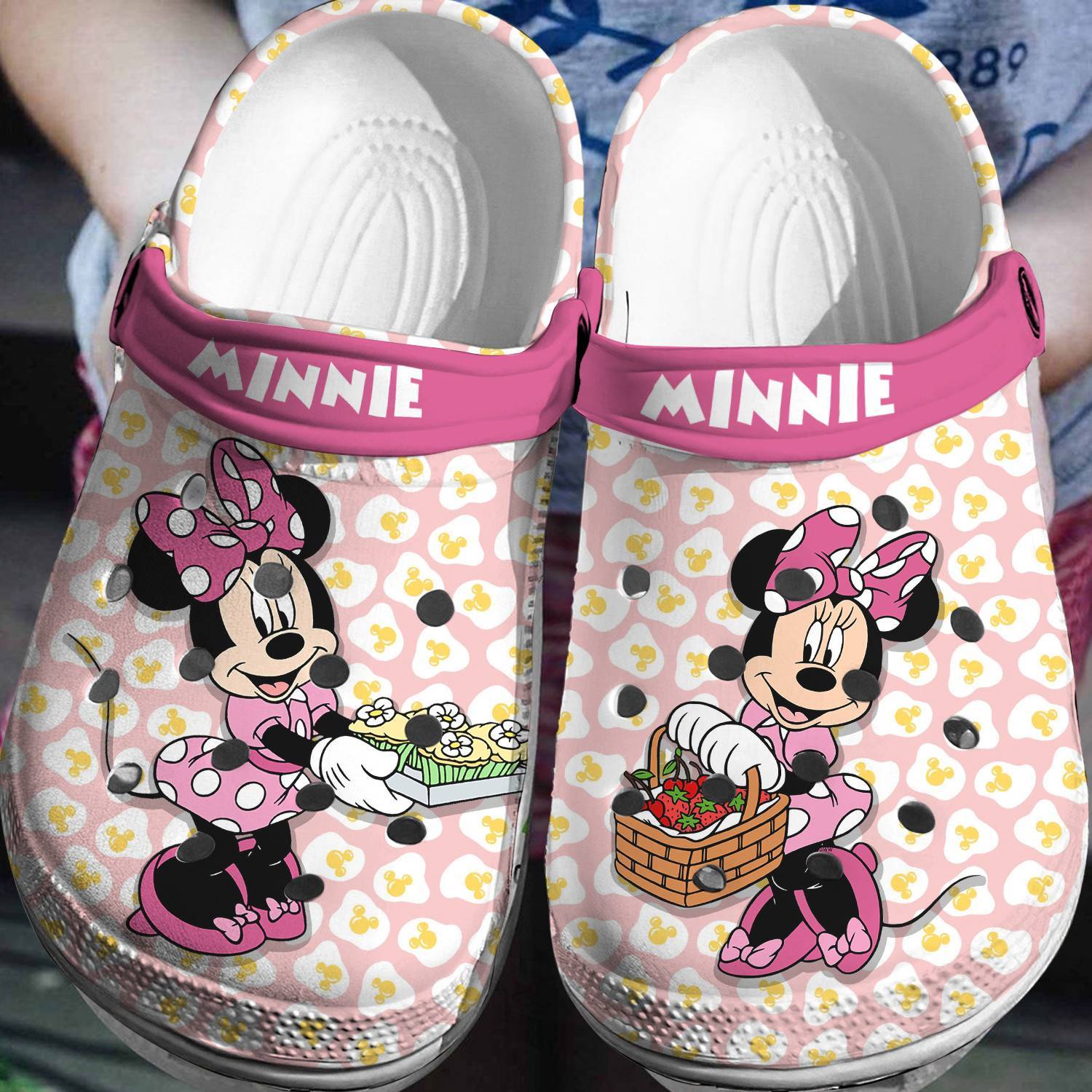 Minnie Mouse Chef Crocs 3D Clog Shoes