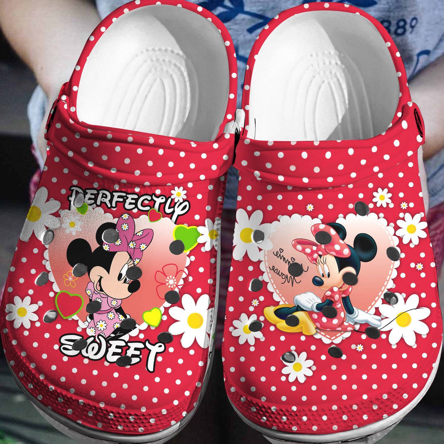 Minnie Mouse Daisy Crocs 3D Clog Shoes