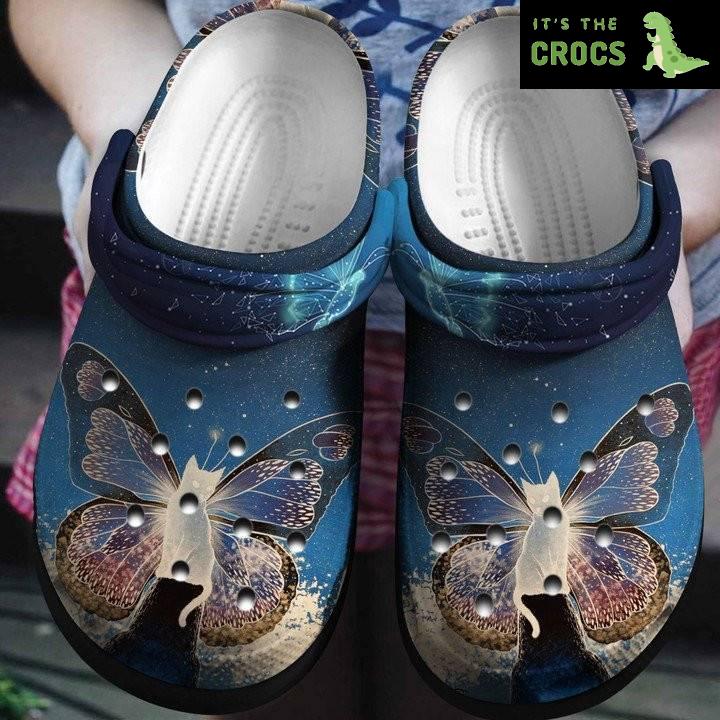 Miracle Butterfly Cat Shoes Magical Animal Crocs Clogs Gift For Girlfriend Miracle