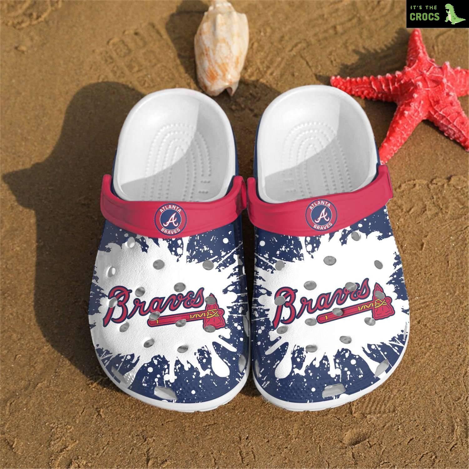 Mlb Atlanta Braves Crocs Crocband Clogs