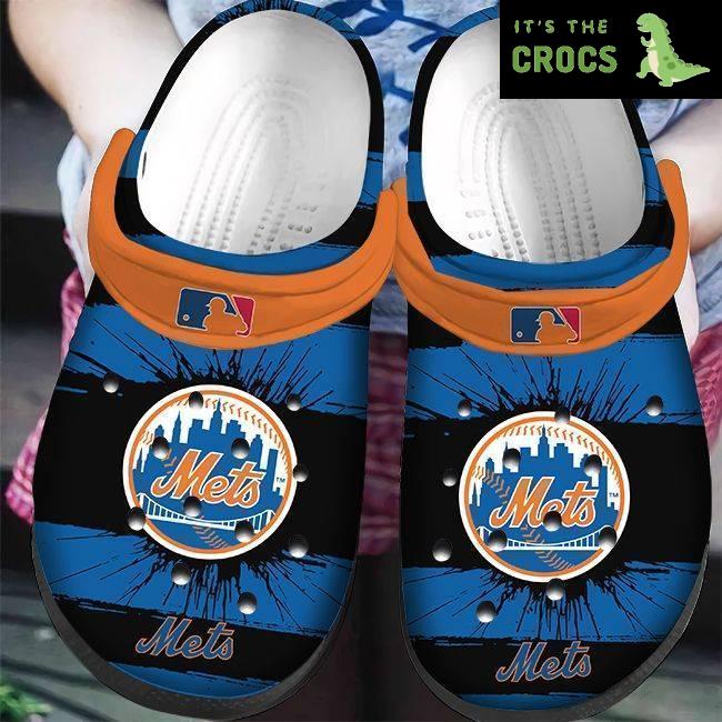Mlb New York Mets Crocs Clog Shoescrocband Clog