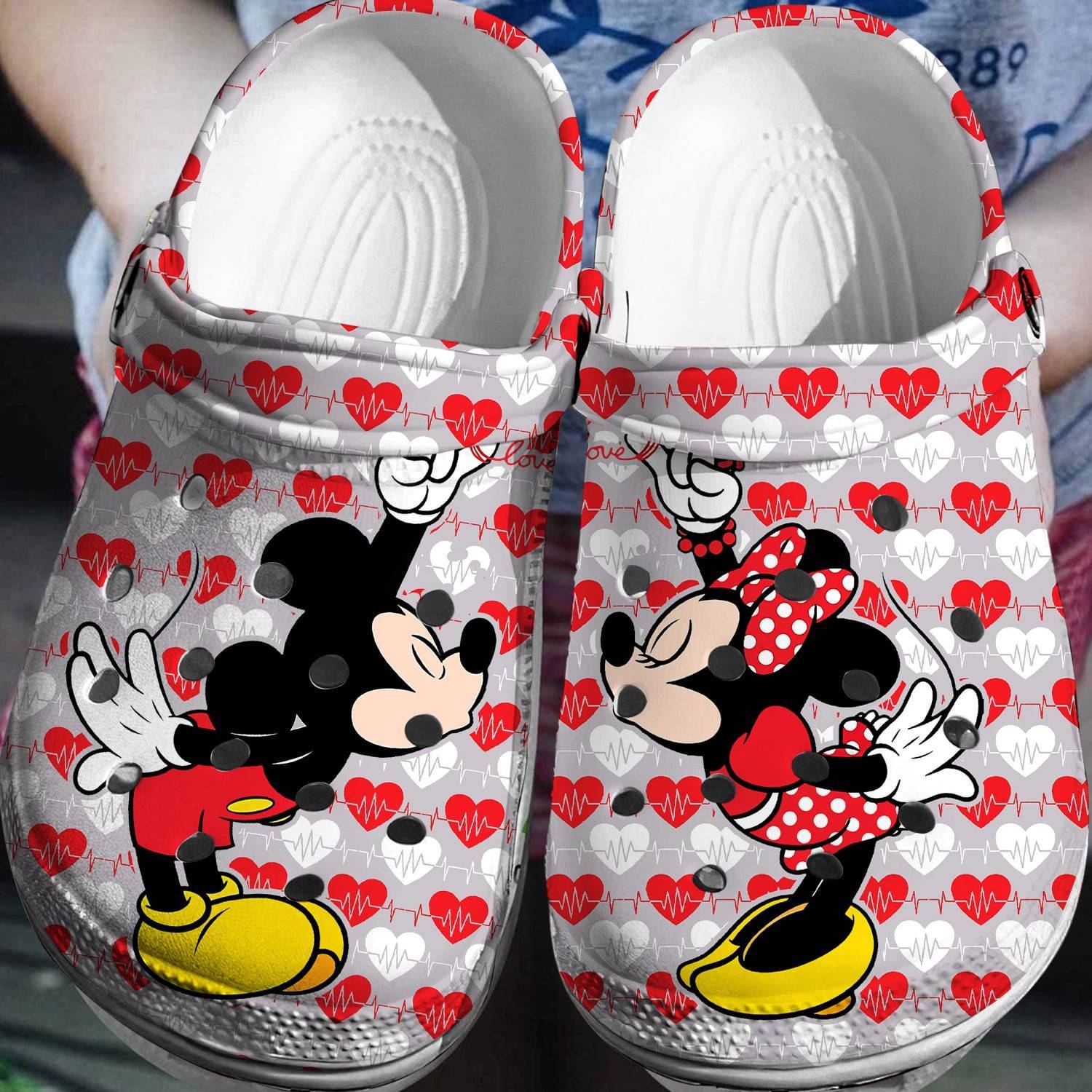 Mouse Mania: Mickey Minnie 3D Clog Shoes