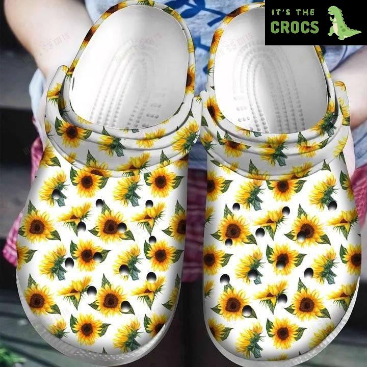 Nature’s Beauty: Sunflower Crocs Clogs