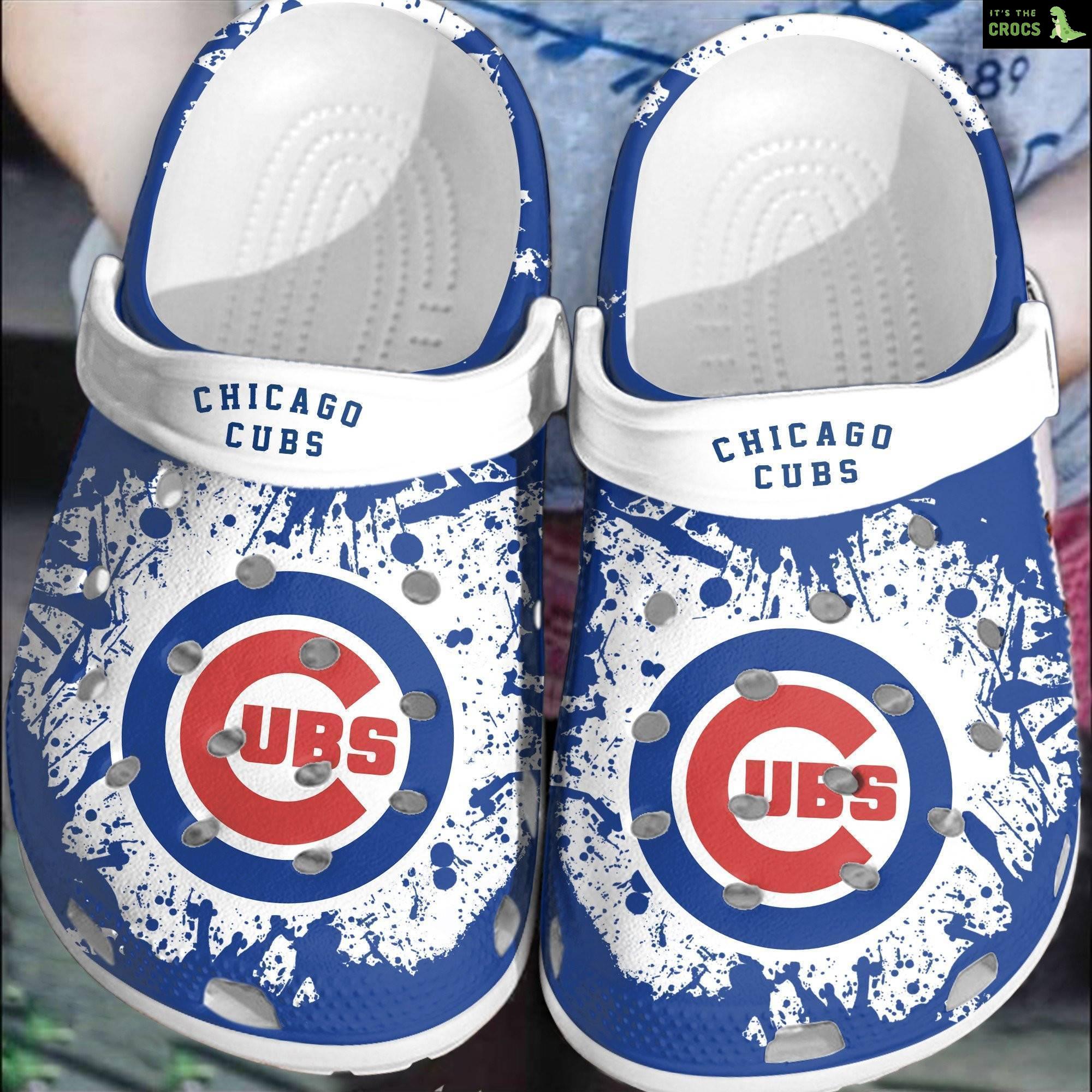 New Chicago Cubs Mlb Crocband Shoes