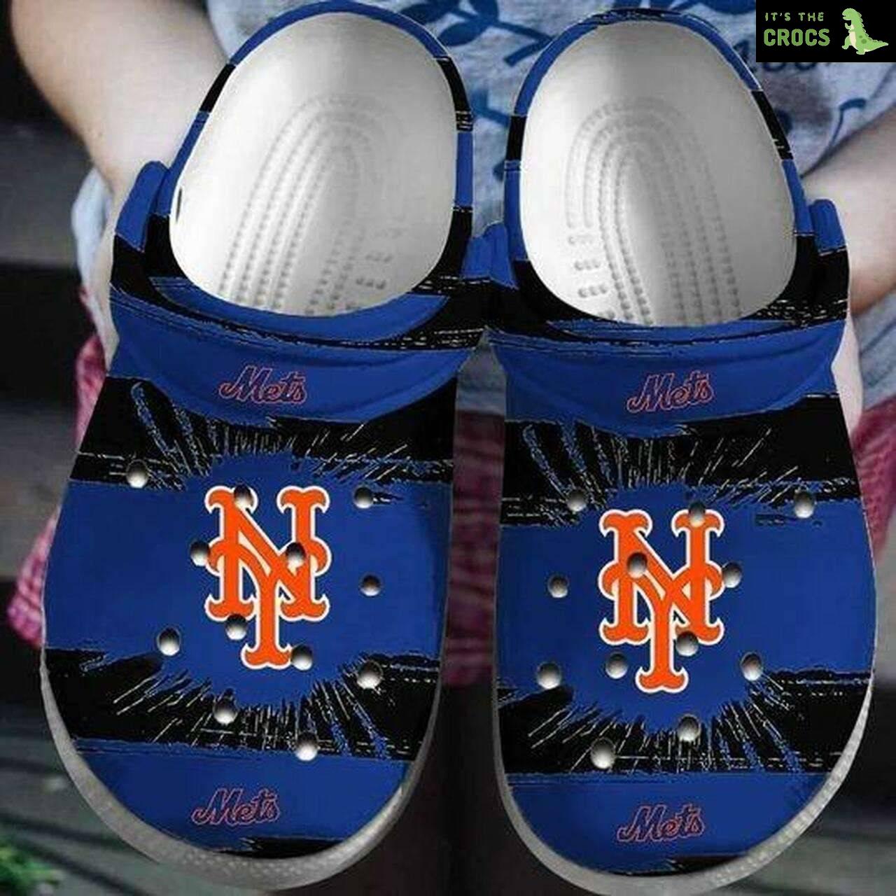 New York Mets Crocs Crocband Clogs