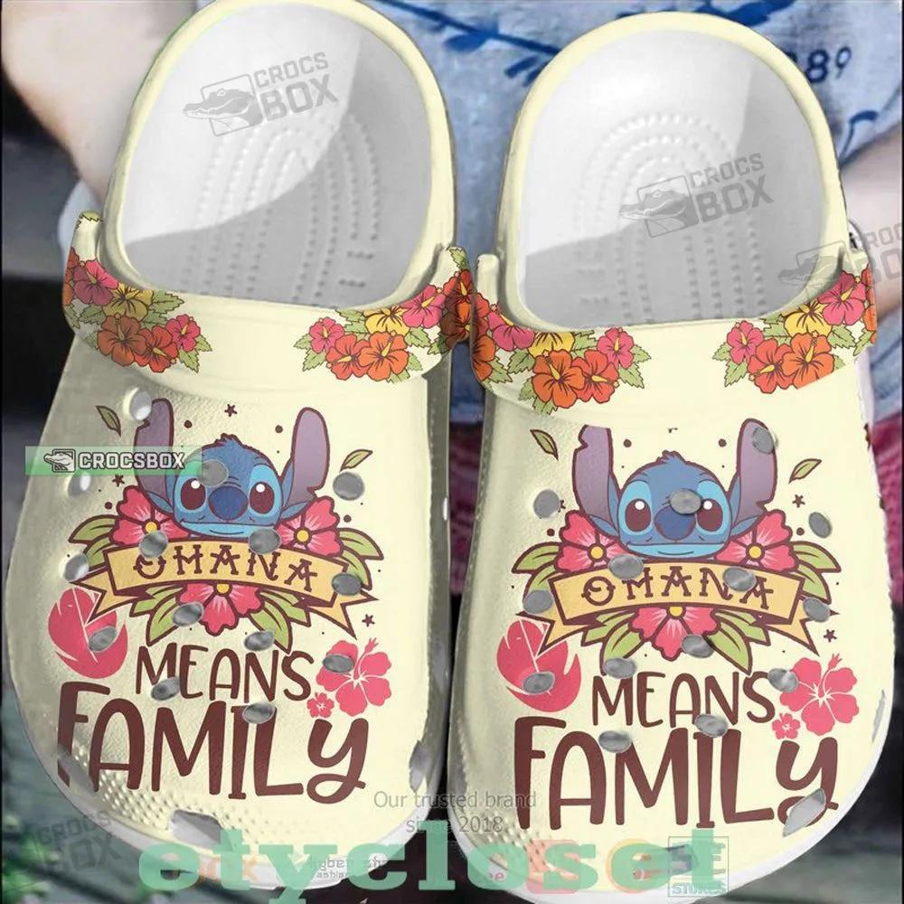 Ohana Means Family Stitch Crocs