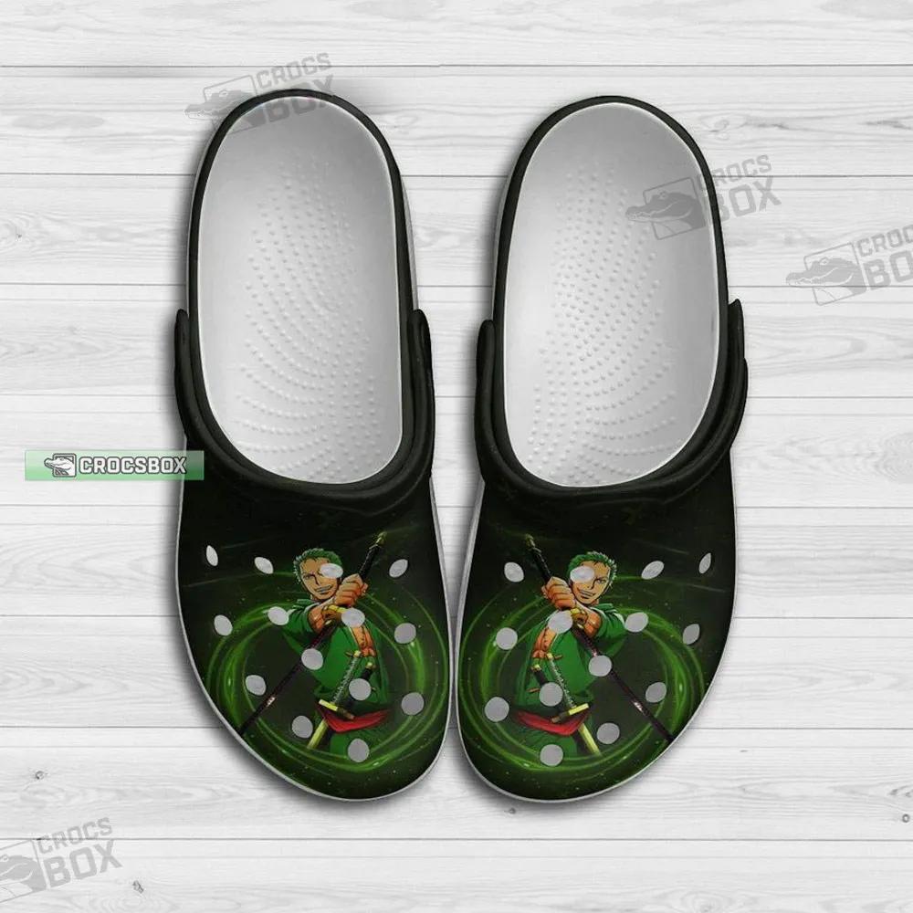 One Piece Green Zoro Crocs Shoes