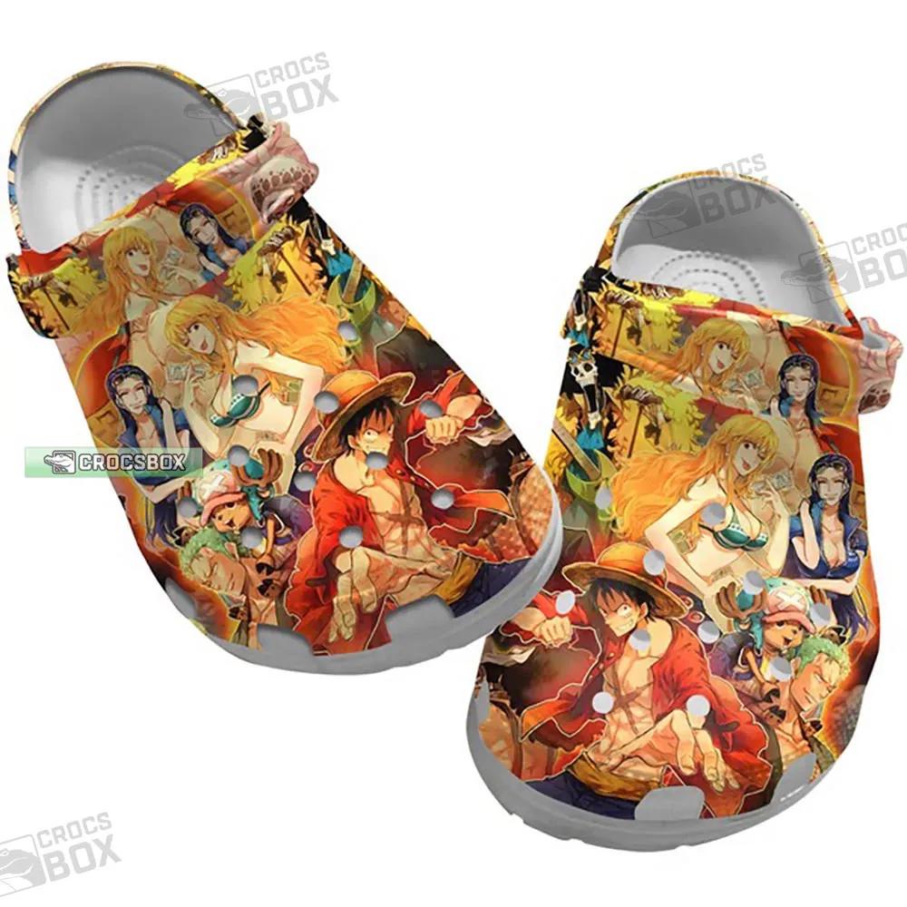 One Piece Monkey D. Luffy Characters Crocs