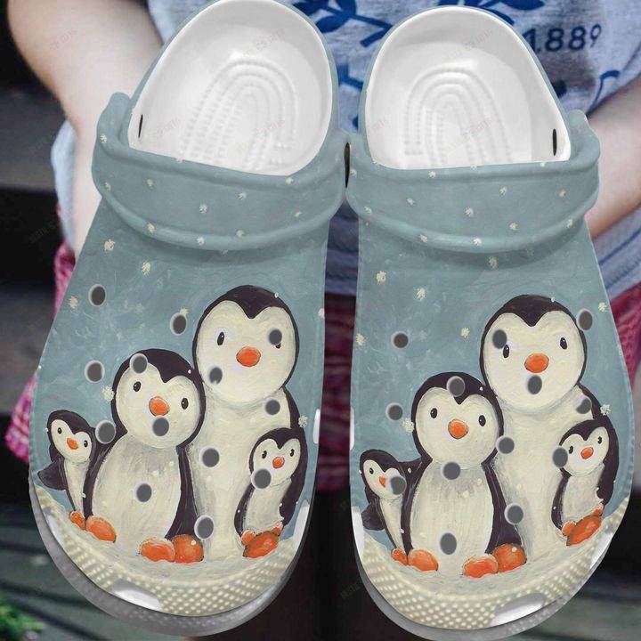 Penguin Happy Family Crocs Classic Clogs Shoes