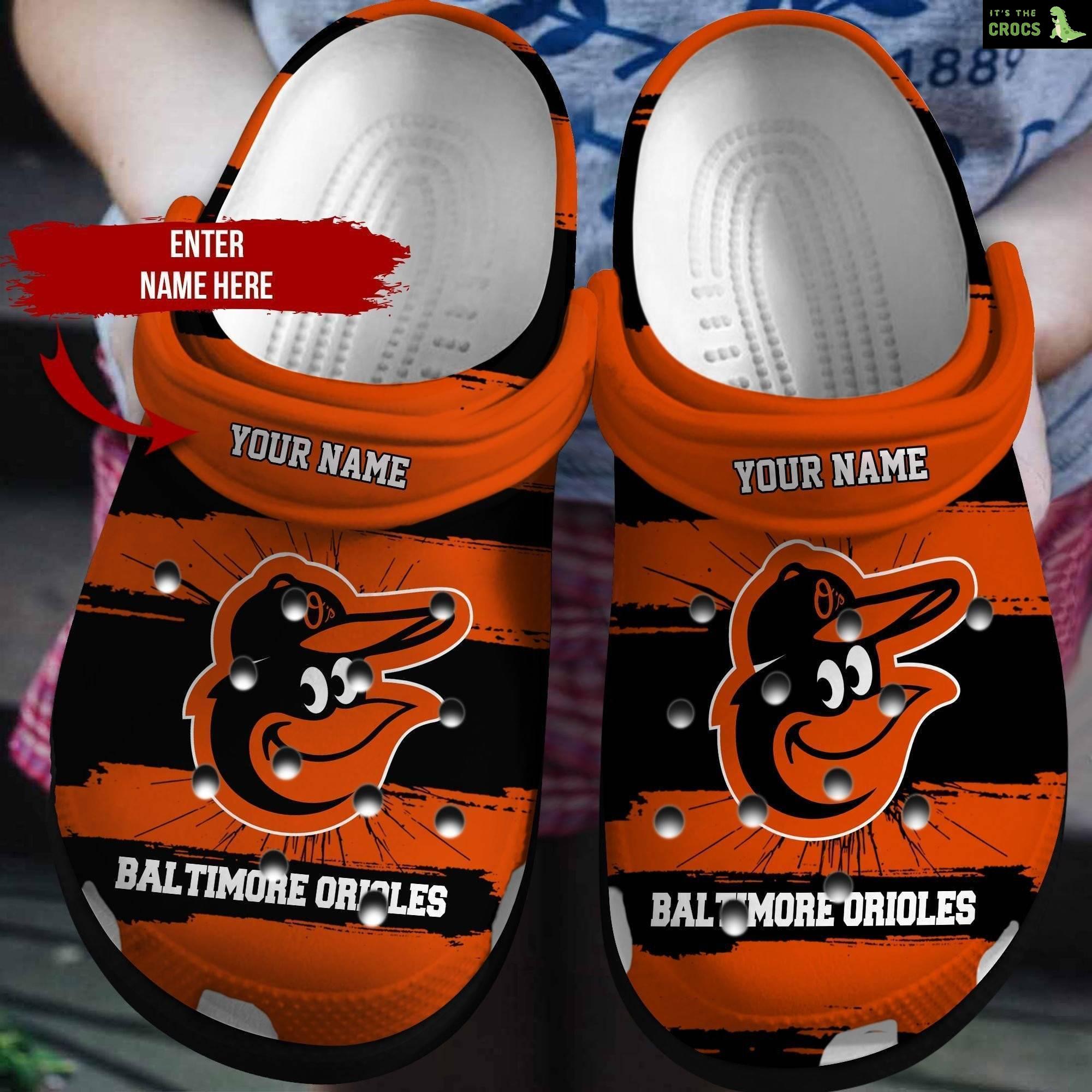 Personalized Baltimore Orioles Crocbland Clog 12999Tp