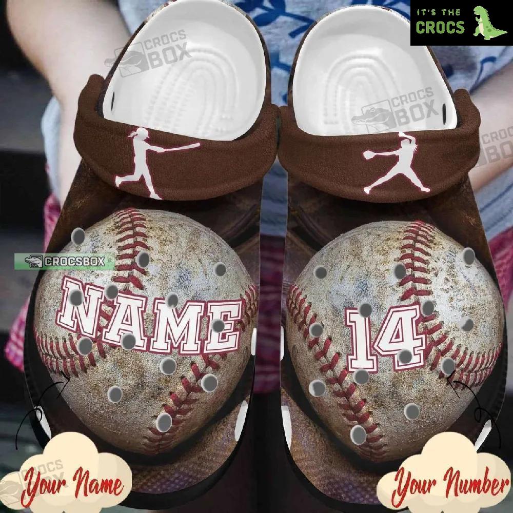 Personalized Baseball Crocs Baseball Coach Gift